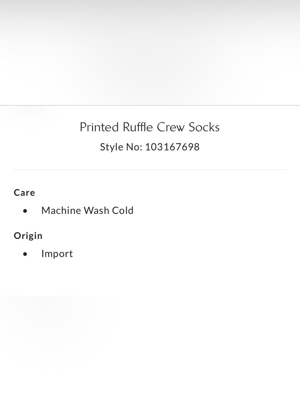 NWT Free People FP Movement Printed Ruffle Crew Socks - Picture 2 of 2